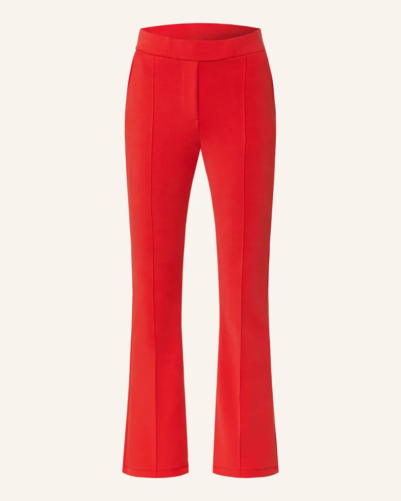 Mrs & HUGS Bootcut-Hose aus Jersey Rot