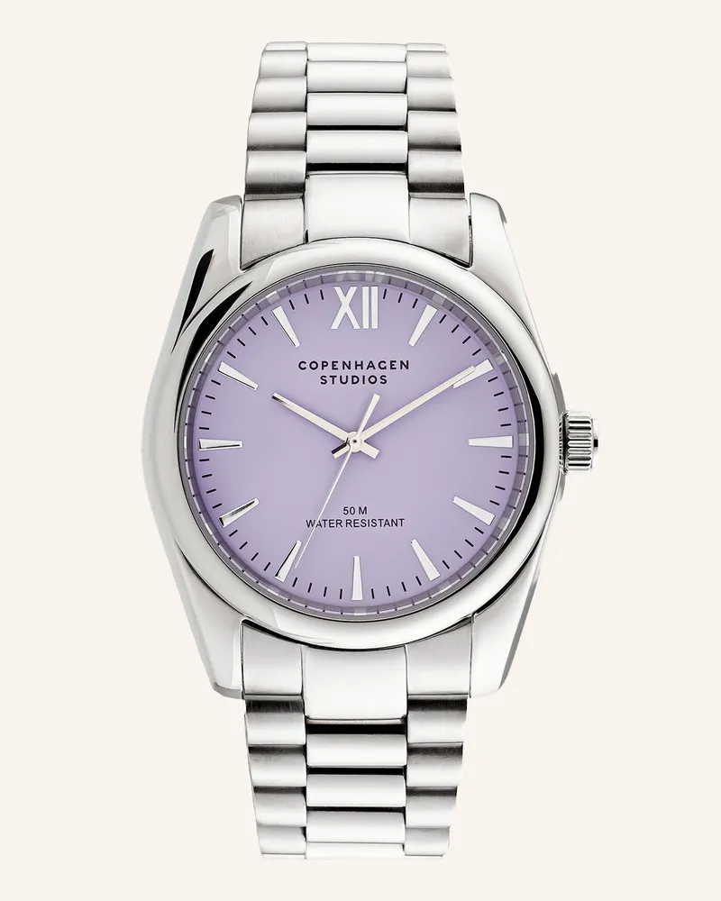 Copenhagen Armbanduhr  aus  Edelstahl Silber