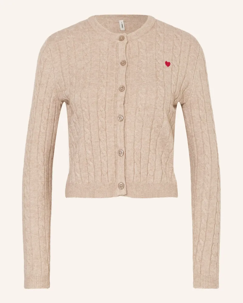only Strickjacke beige Beige