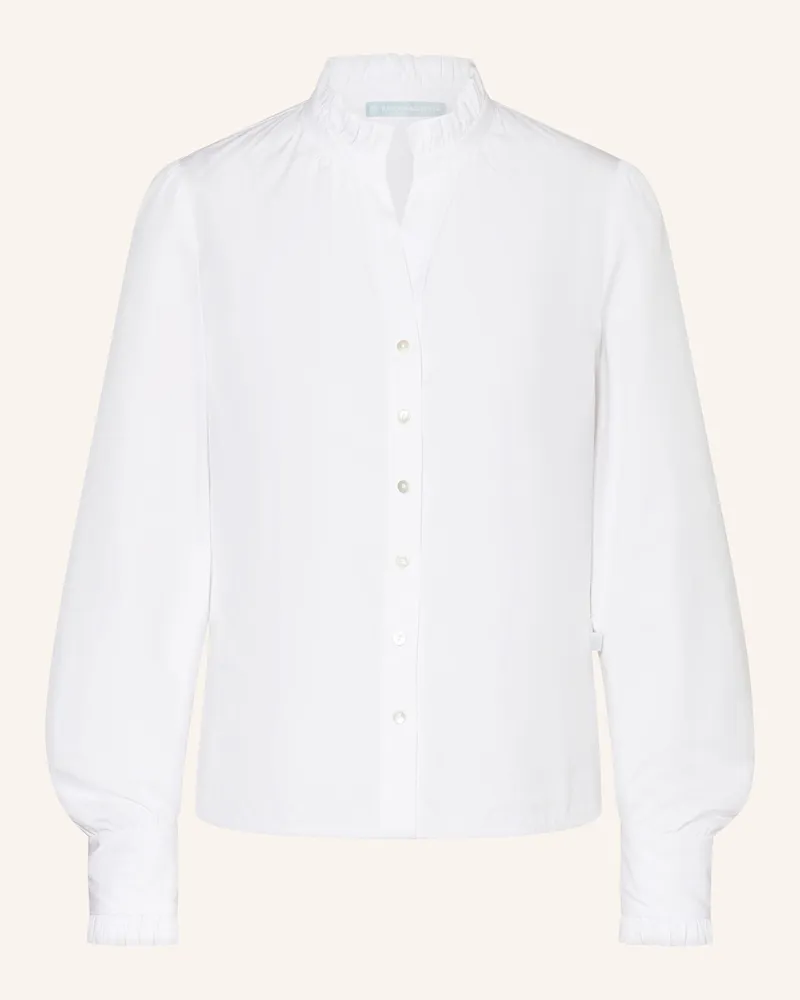 Die Rockmacherin Trachtenbluse Susanna weiss Weiss