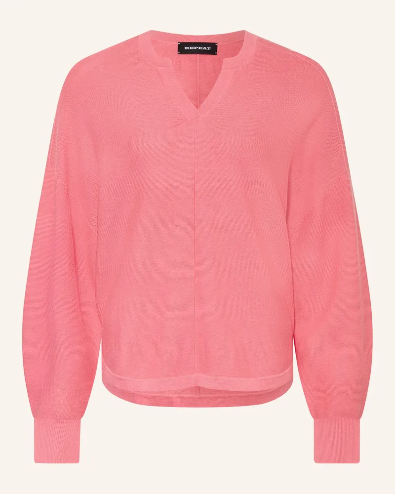 Repeat Oversized-Pullover Pink