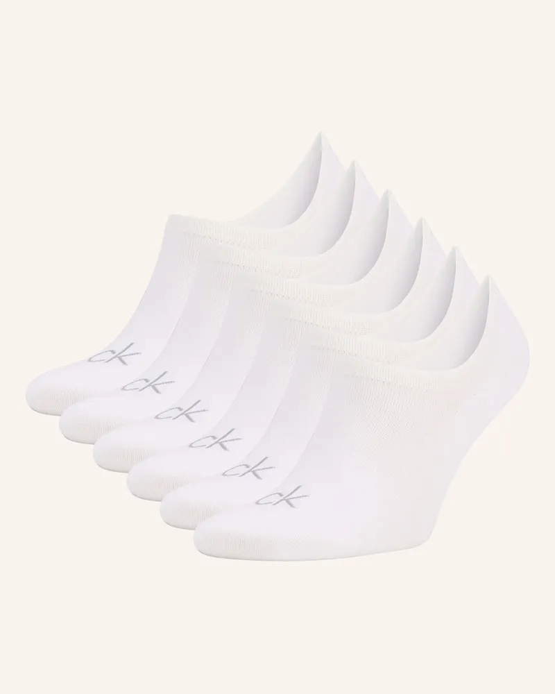 Calvin Klein 6er-Pack Sneakersocken weiss Weiss