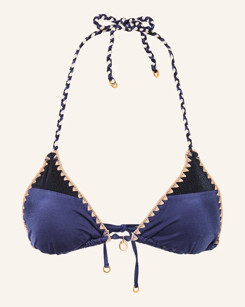 Banana Moon Triangel-Bikini-Top Nazca Bosco blau Dunkelblau