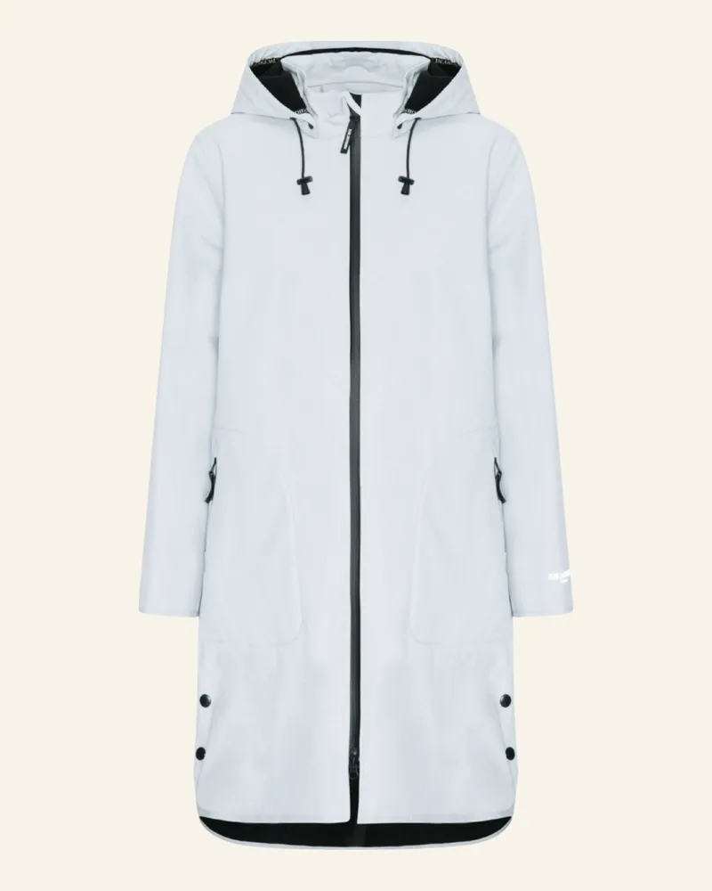 Ilse Jacobsen Regenmantel Mit Abnehmbarer Kapuze blau Hellblau