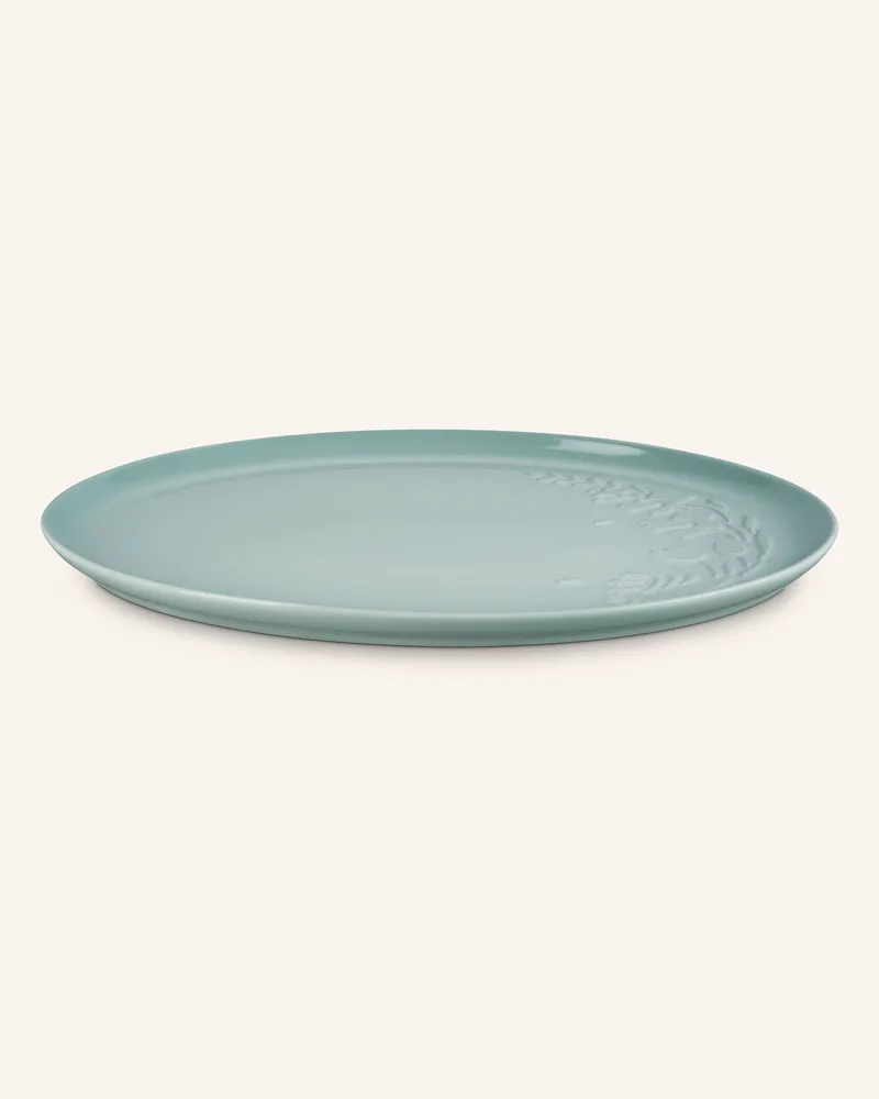 Le Creuset Servierplatte Jardin gruen Sea