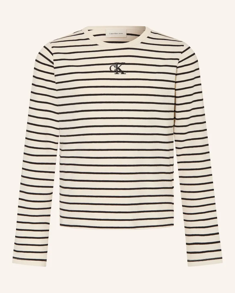 Calvin Klein Longsleeve weiss Ecru