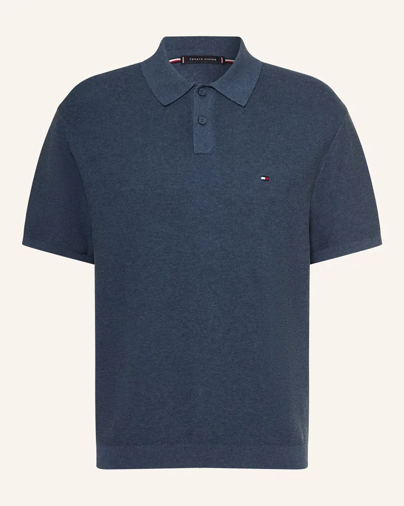 Tommy Hilfiger Piqué-Poloshirt Dunkelblau