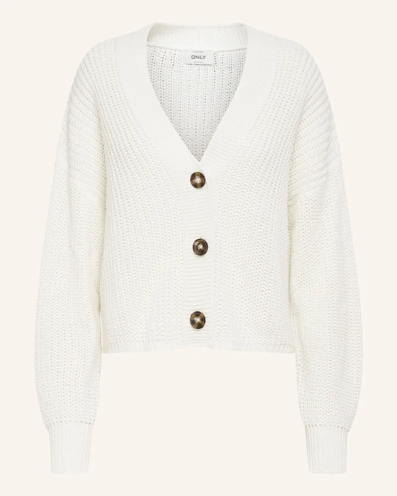 only Strickjacke weiss Ecru