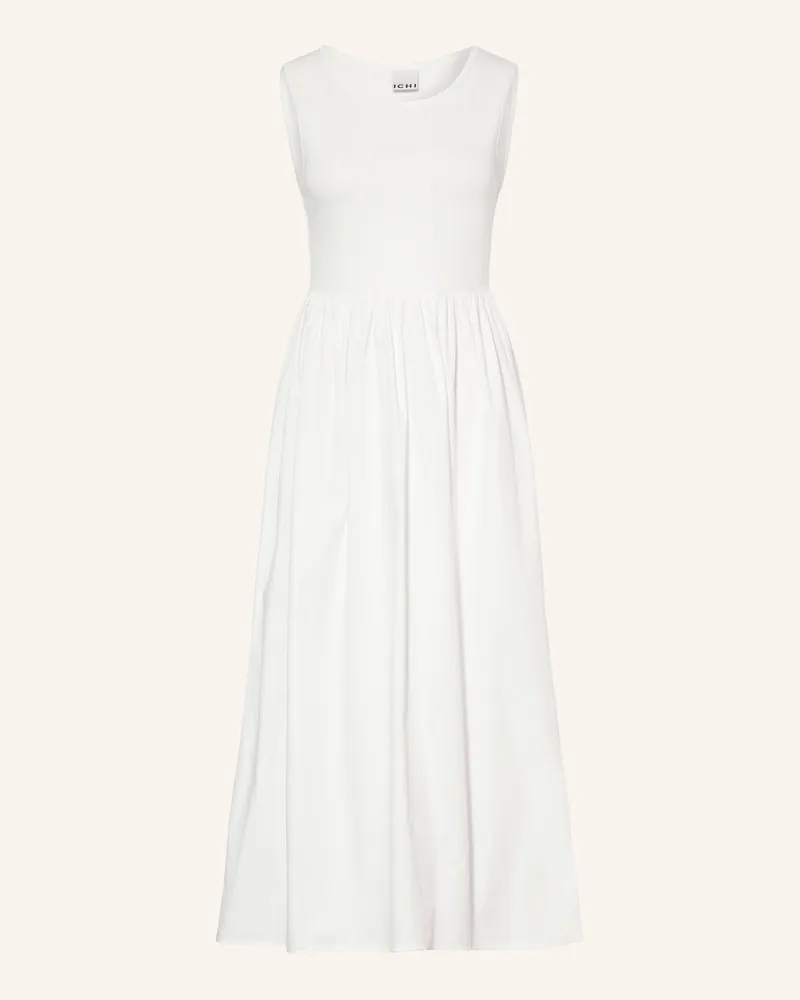 ICHI Kleid Ihmonna Im Materialmix beige Weiss