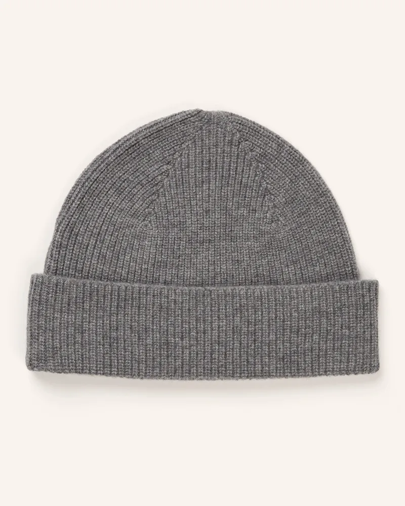 Ermenegildo Zegna Cashmere-Mütze Oasi grau Grau