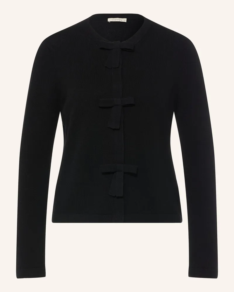lilienfels Strickjacke Mit Caschmere schwarz Schwarz