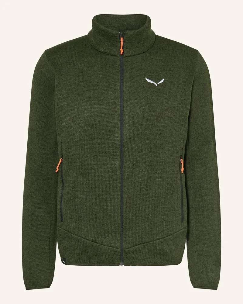 Salewa Strick-Fleecejacke PUEZ ROCCA POLARLITE Grün