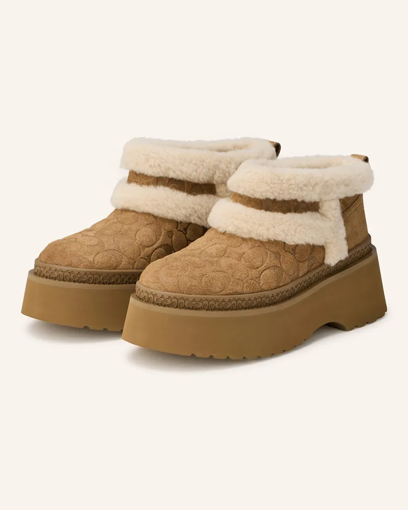 Coach Plateau-Boots Christina braun Braun