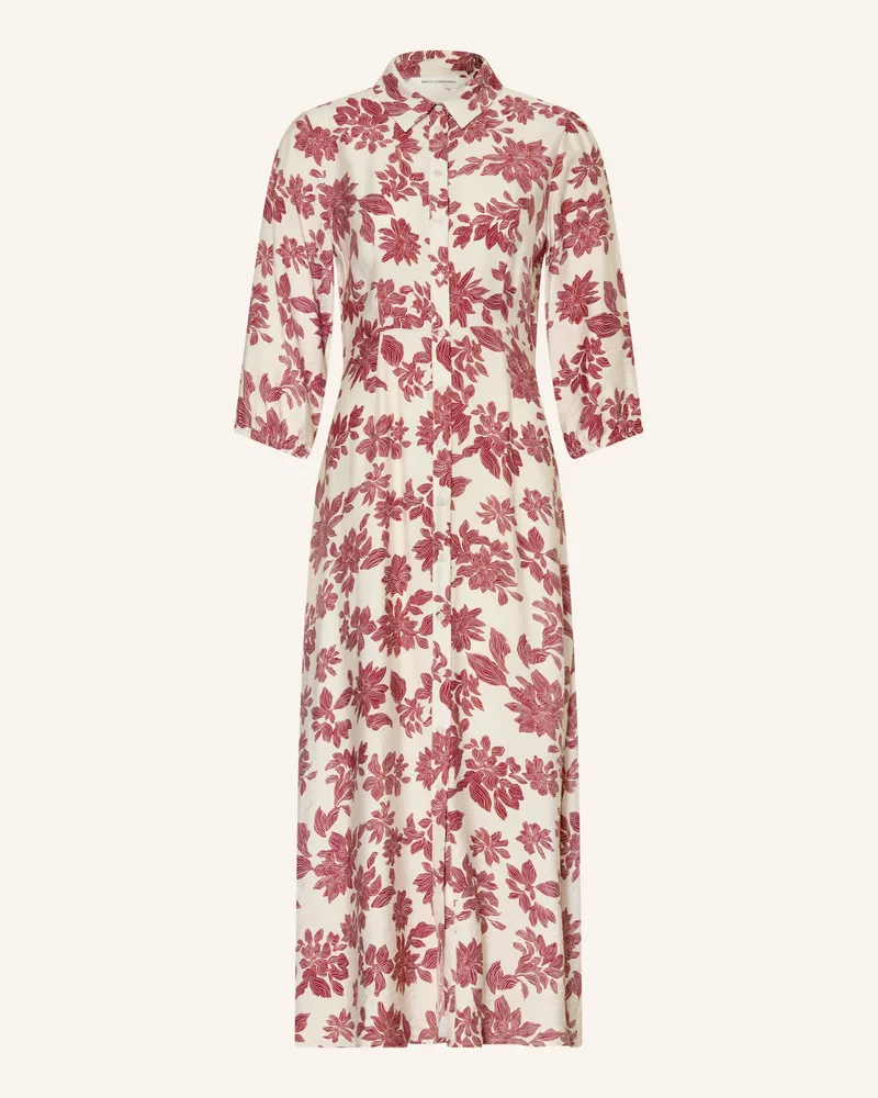 MOSS COPENHAGEN Hemdblusenkleid Vildana beige Dunkelrot