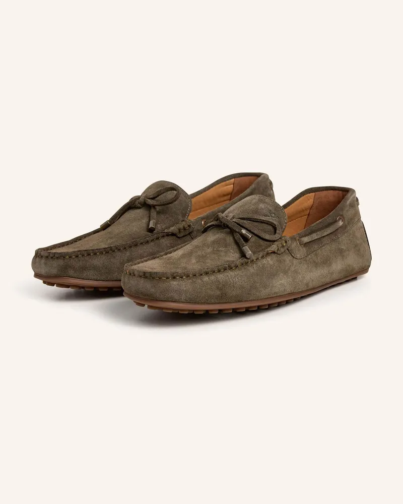 Hackett Loafer Driver Laces gruen Khaki