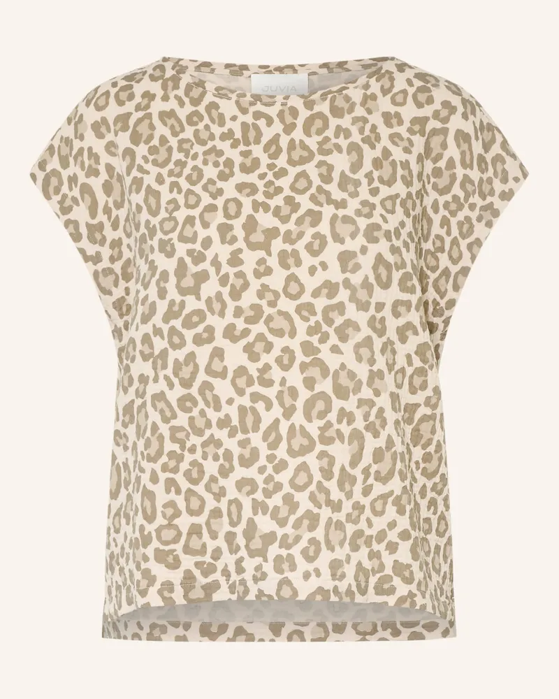 Juvia Blusenshirt Tara Aus Musselin beige Taupe