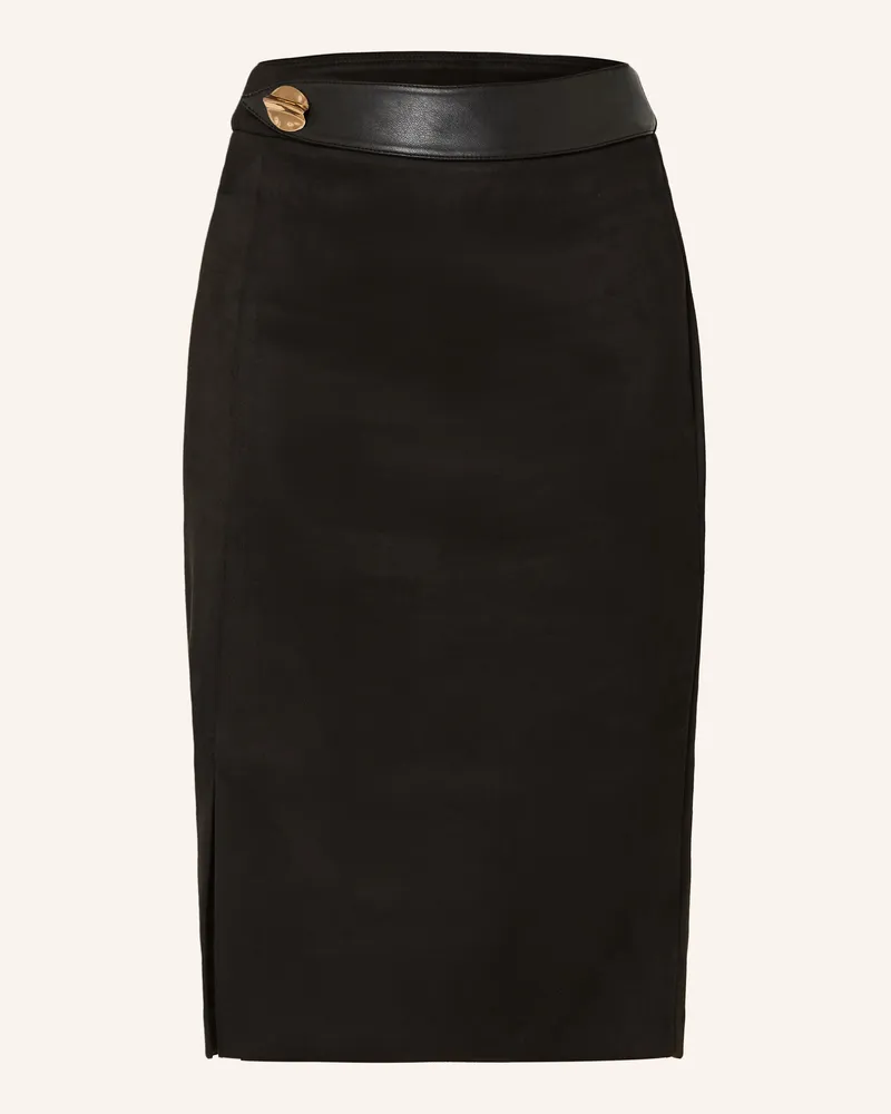 Joseph Ribkoff Rock In Lederoptik schwarz Schwarz