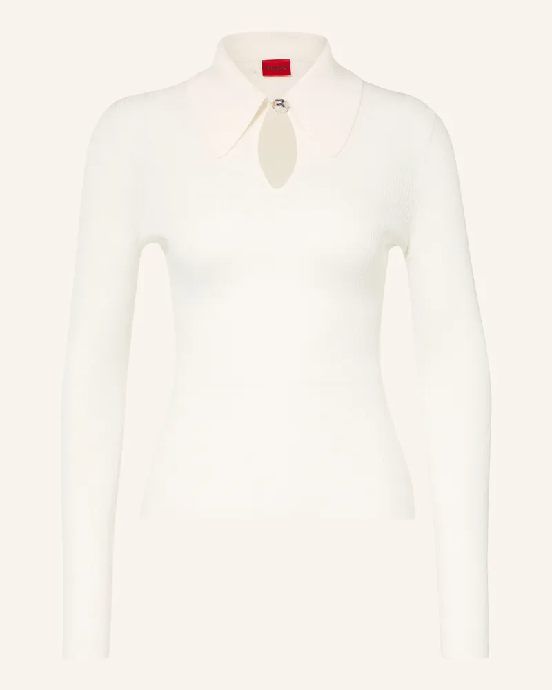 HUGO BOSS Longsleeve Sdropa weiss Creme