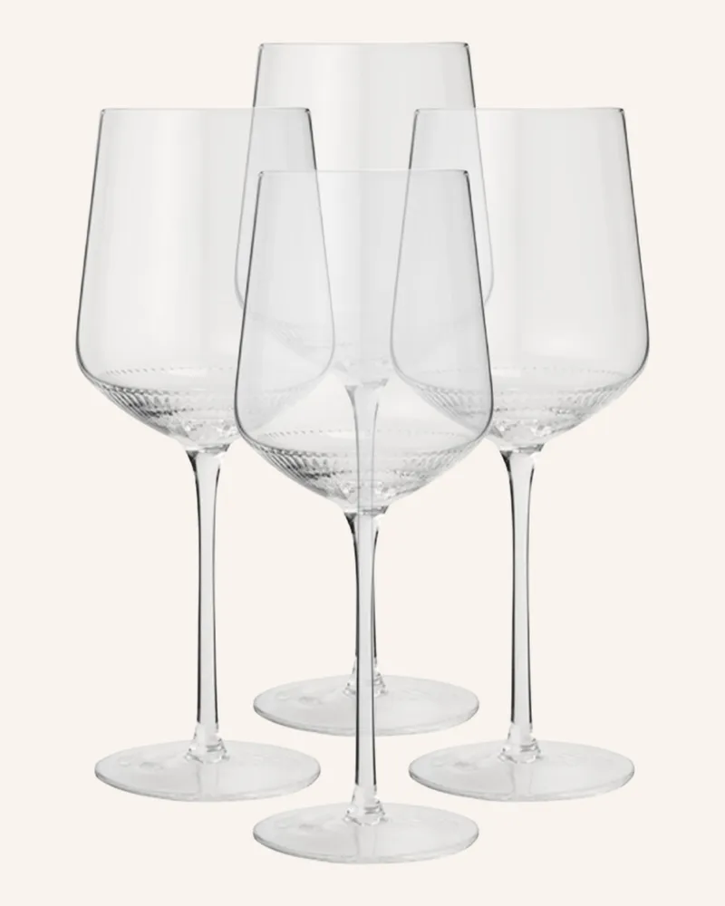 Marc O'Polo 4er-Set Weingläser Moments transparent Weiss