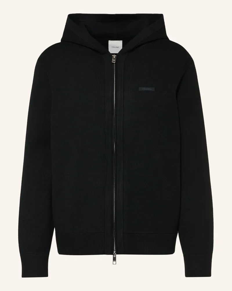 Calvin Klein Strickjacke schwarz Schwarz