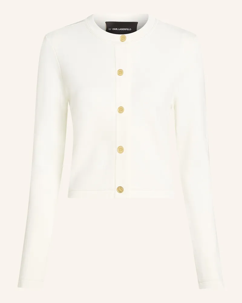 Karl Lagerfeld Strickjacke Weiss