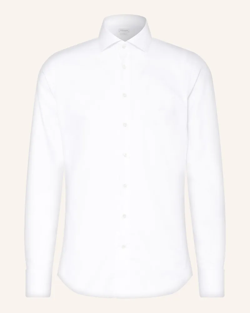 Profuomo Hemd Slim Fit mit Umschlagmanschette Weiss