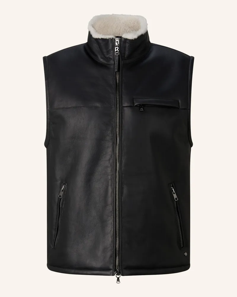 Bogner Lammfell-Weste Rosso schwarz Schwarz