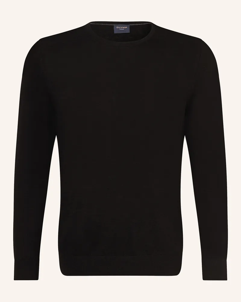 Olymp Pullover schwarz Schwarz