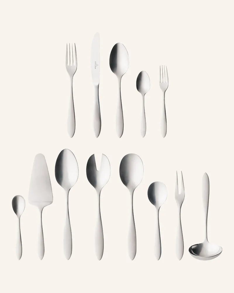 Villeroy & Boch Tafelbesteck 68tlg. ARTHUR GEBÜRSTET Silber