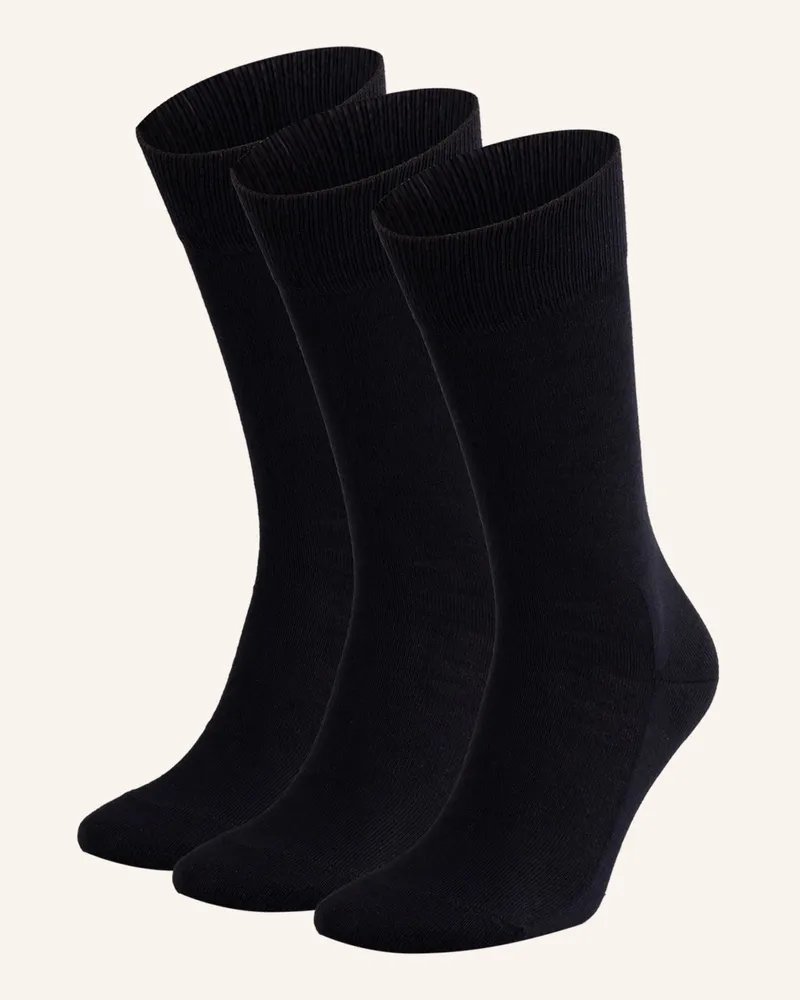 Falke 3er-Pack Strümpfe Family blau 6370