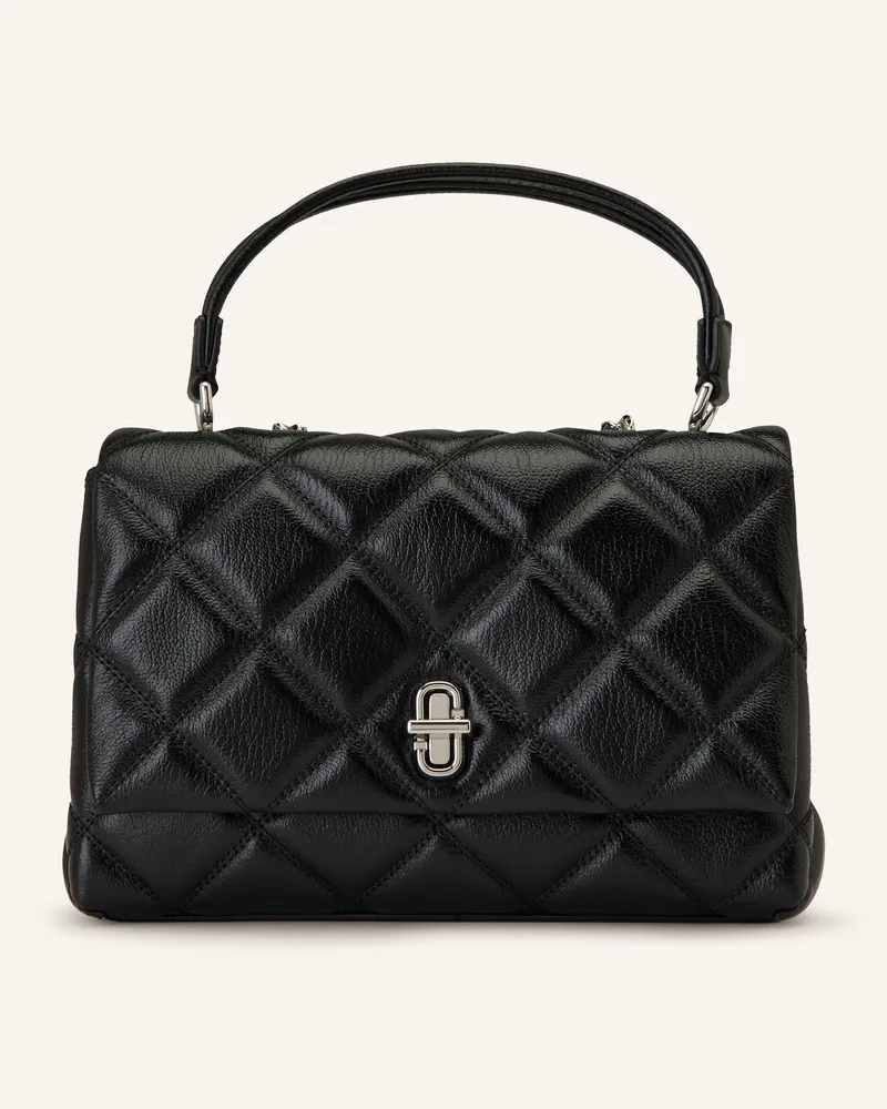 Marc Jacobs Umhängetasche The Slim Dual Chain Quilted schwarz Schwarz