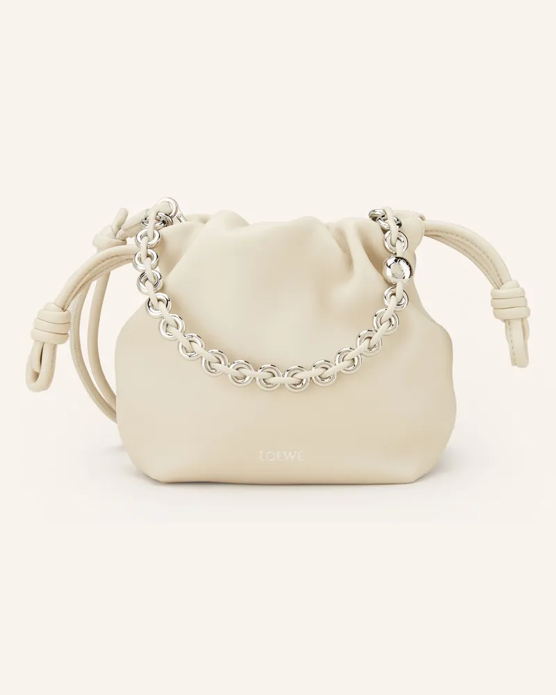 Loewe Schultertasche FLAMENCO Hellgrau