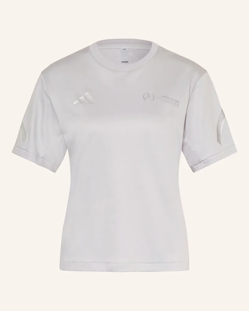 adidas T-Shirt MERCEDES - AMG PETRONAS FORMULA ONE TEAM SILVER ARROWS Hellgrau