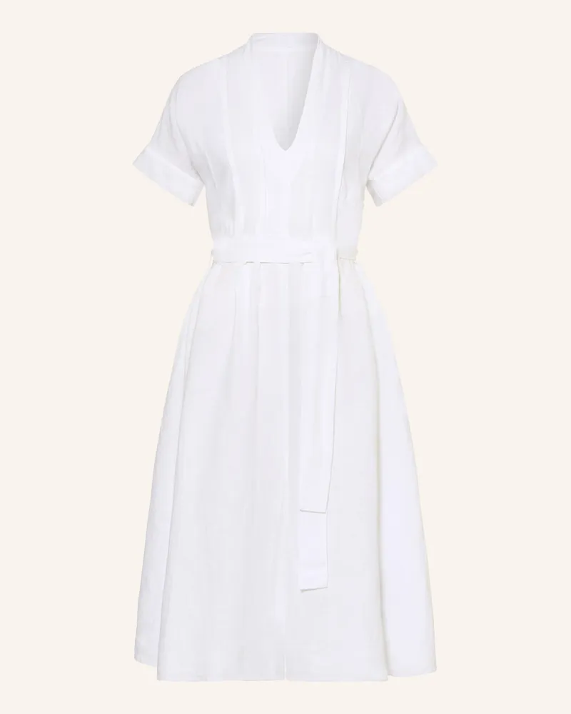 120% Lino Strandkleid weiss Weiss