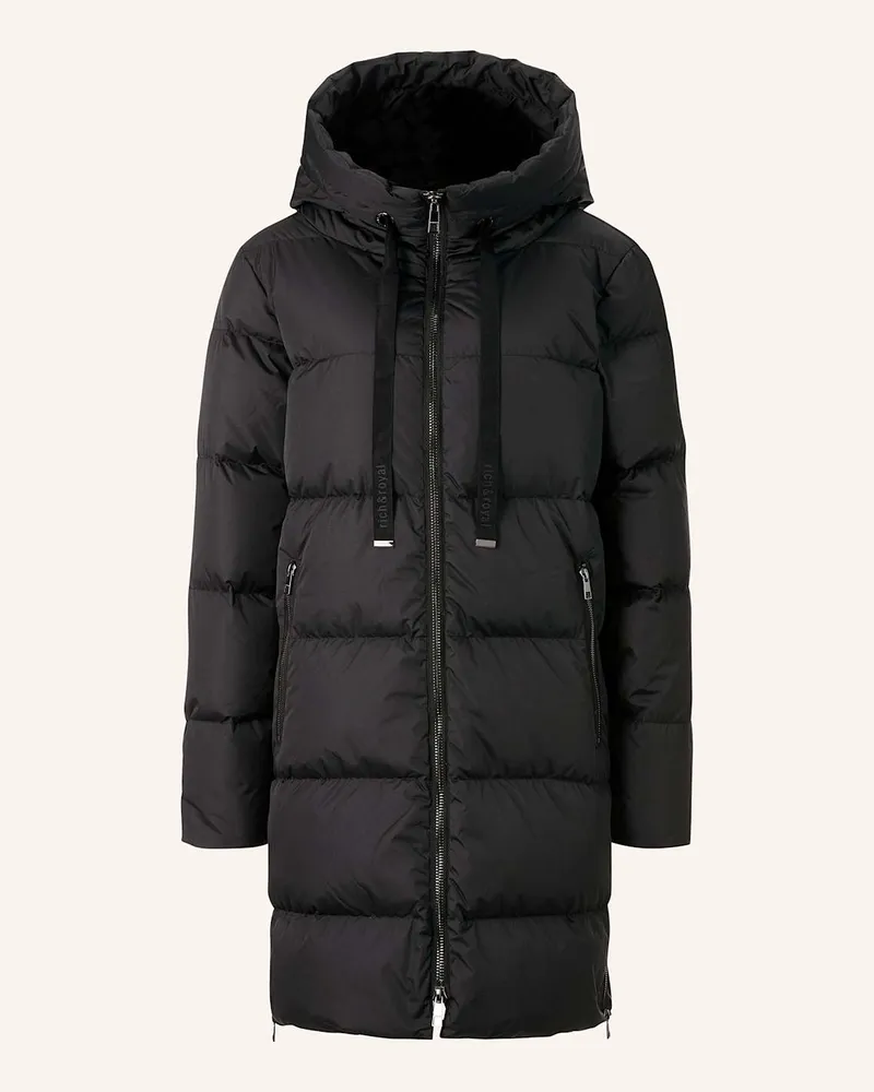 Rich&Royal Daunenmantel BIG PUFFER Schwarz