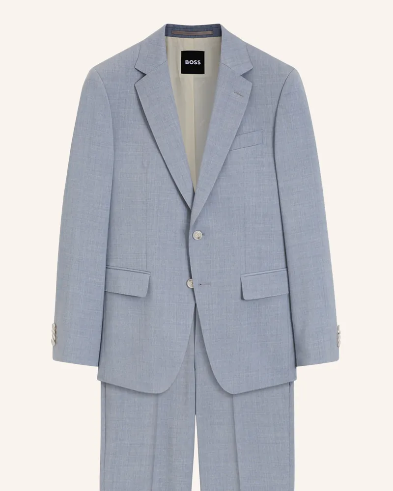 HUGO BOSS Business Anzug H-Huge-2pcs-263 Slim Fit grau 