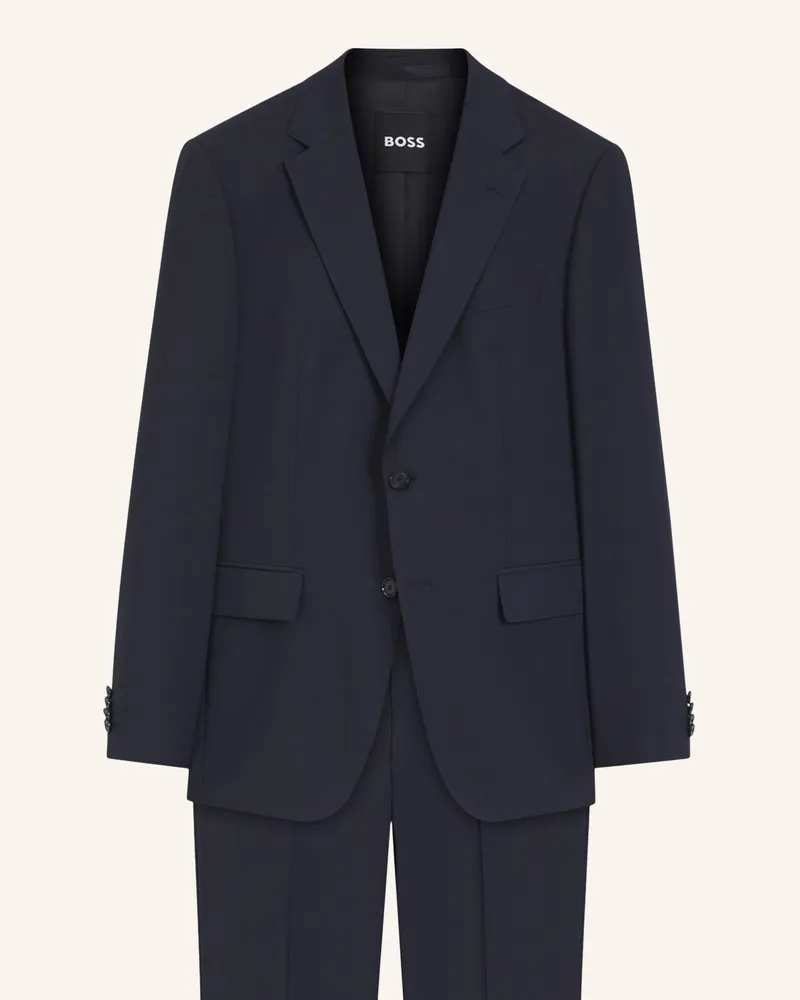 HUGO BOSS Business Anzug H-Huge-2pcs-263 Slim Fit grau 