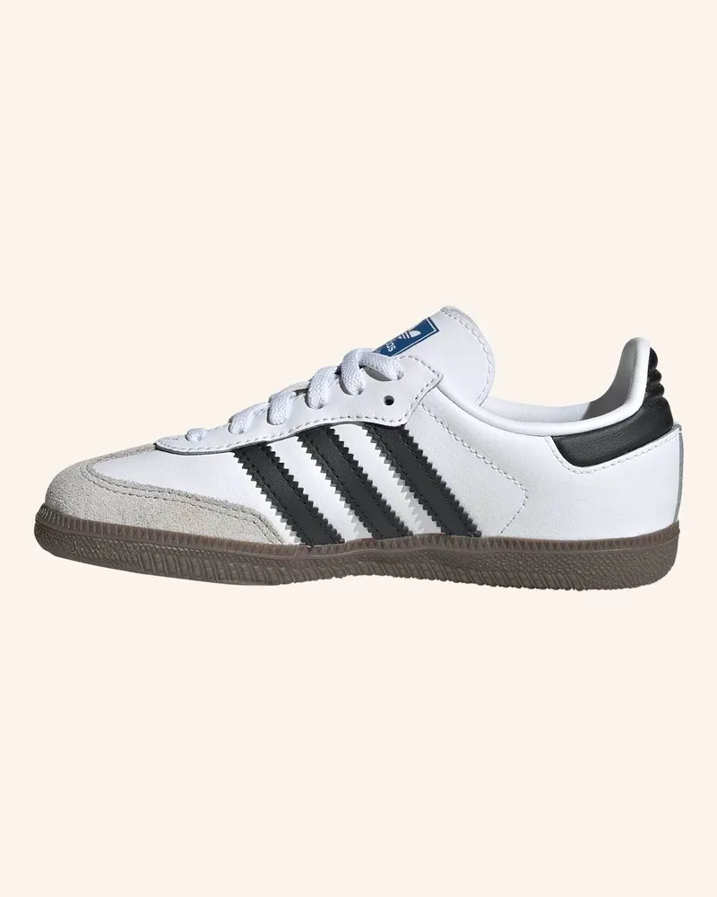 adidas SAMBA OG COMFORT CLOSURE ELASTIC LACE KIDS SCHUH Weiss