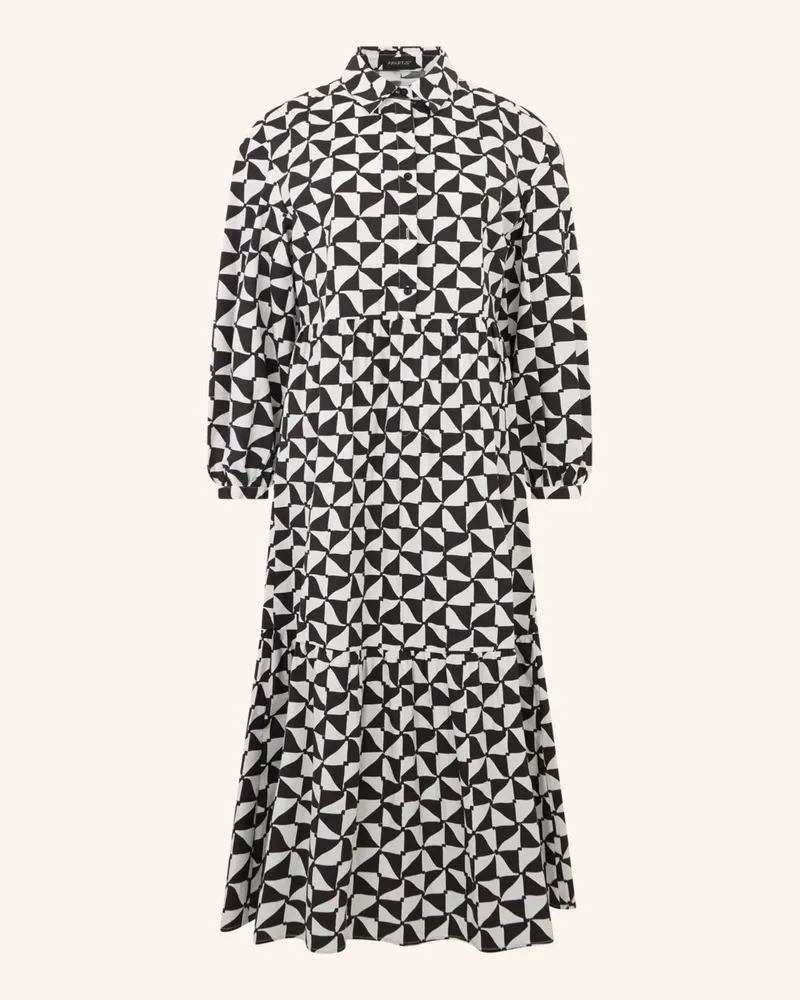 Apart Midi Kleid schwarz Schwarz
