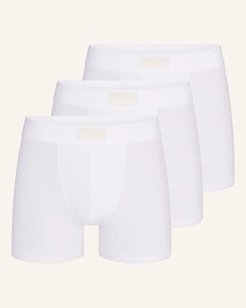 SKIMS 3er-Pack Boxershorts SKIMS COTTON Weiss