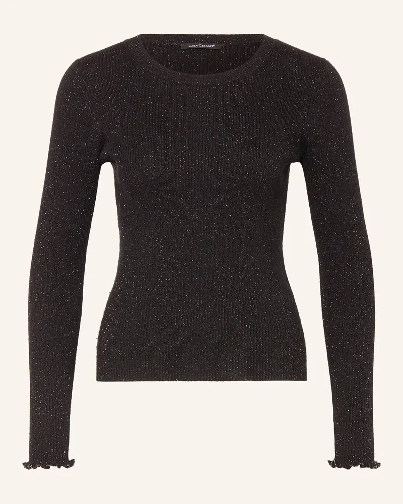 Luisa Cerano Pullover schwarz Schwarz