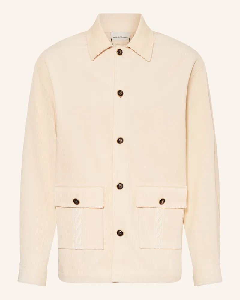 Drôle de Monsieur Cord-Overjacket LA SURCHEMISE CORDUROY Creme