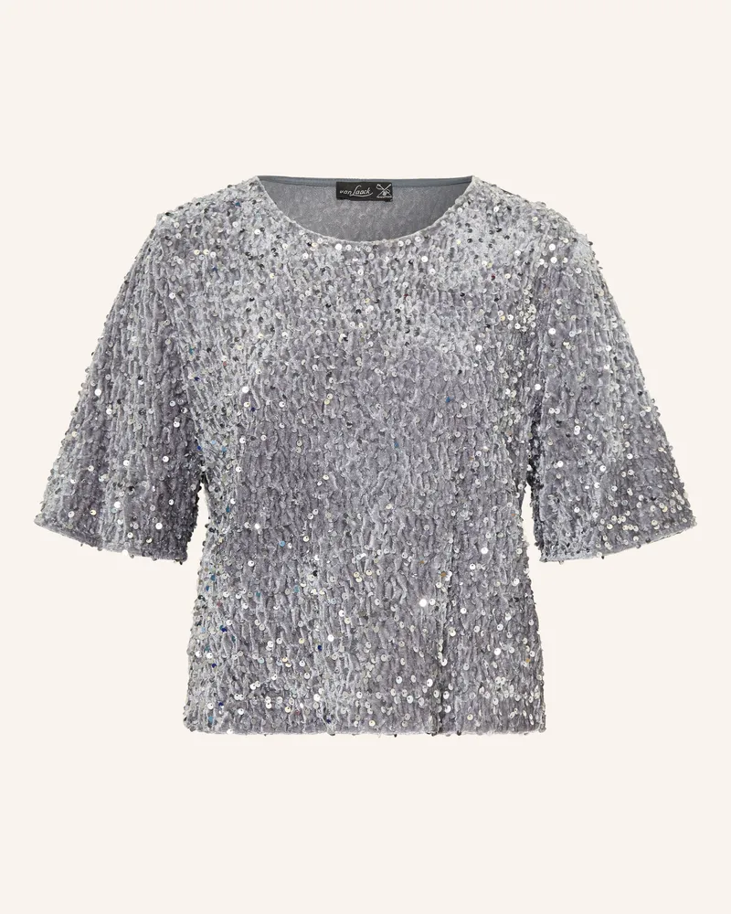 van Laack Nickishirt Vl-Jorina-Xx Mit Pailletten grau Grau