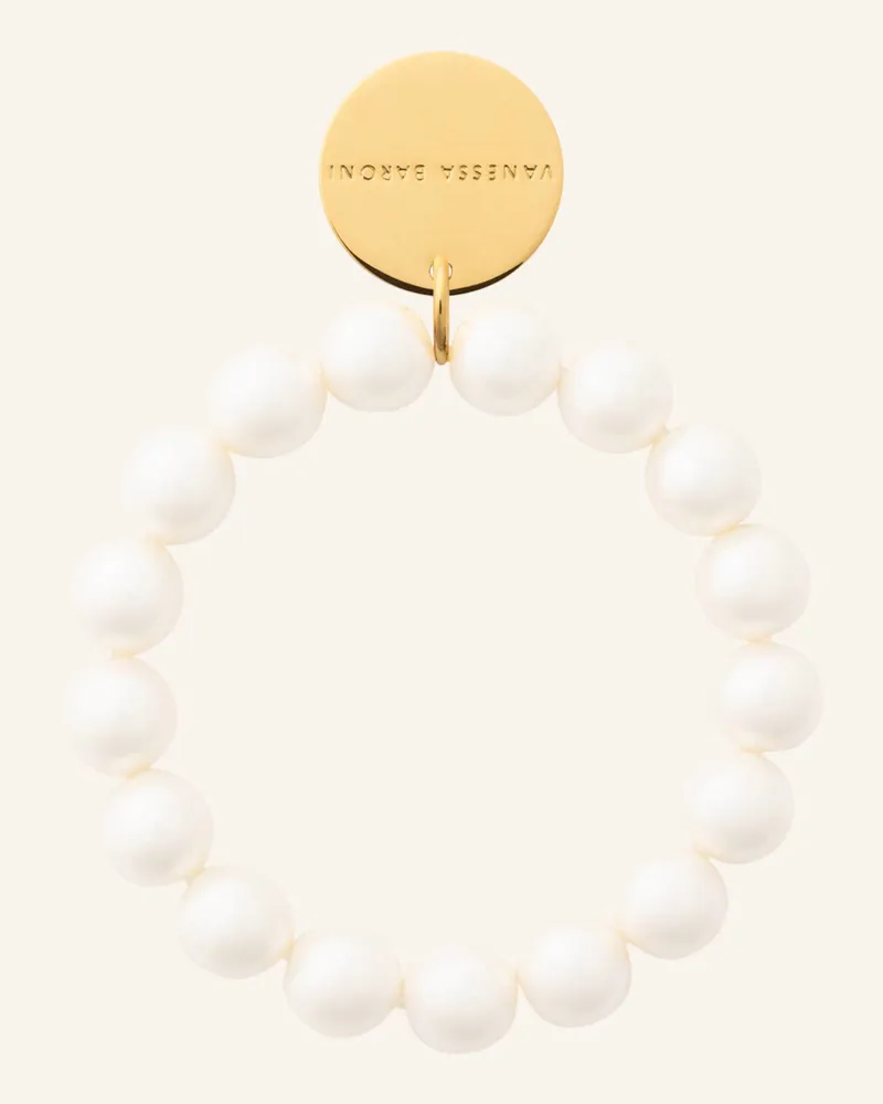 Vanessa Baroni Armband MINI BEADS FLEX BRACELET PEARL by GLAMBOU Gold