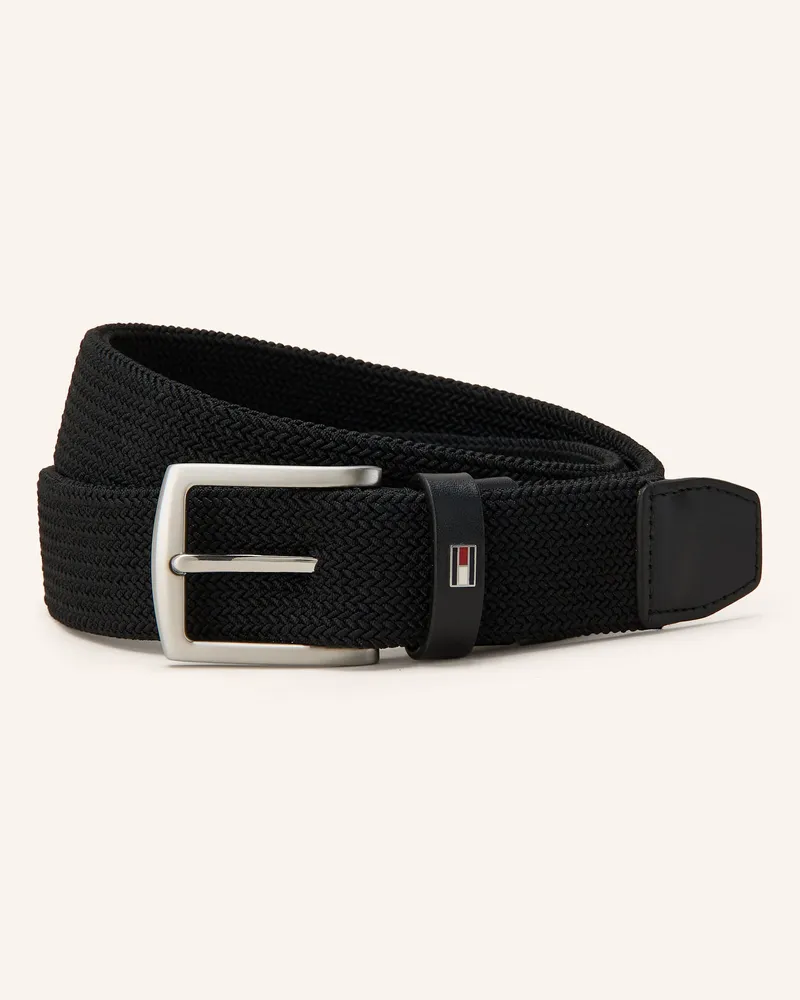 Tommy Hilfiger Flechtgürtel DENTON Schwarz