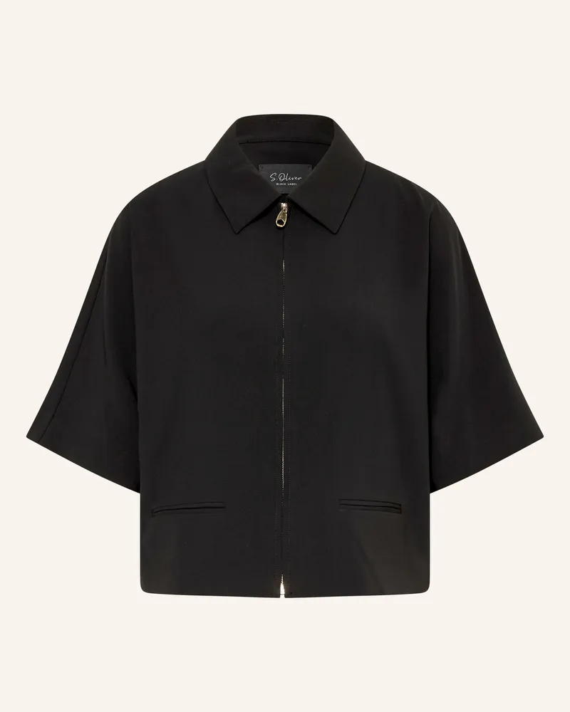S.Oliver Kastenjacke schwarz Schwarz
