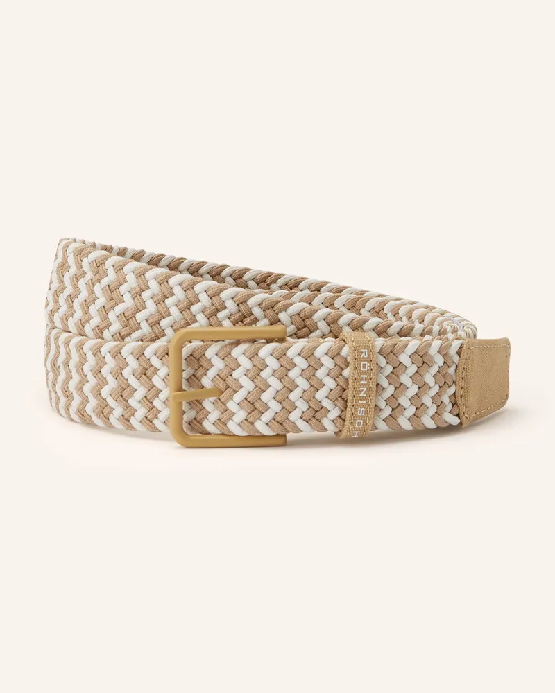 Röhnisch Flechtgürtel Weiss