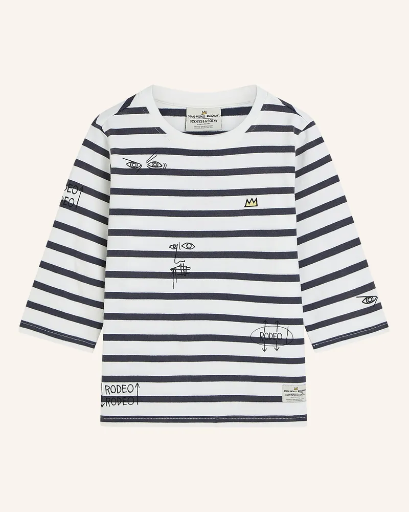 Scotch&Soda Shirt Mit 3/4-Arm blau Dunkelgrau