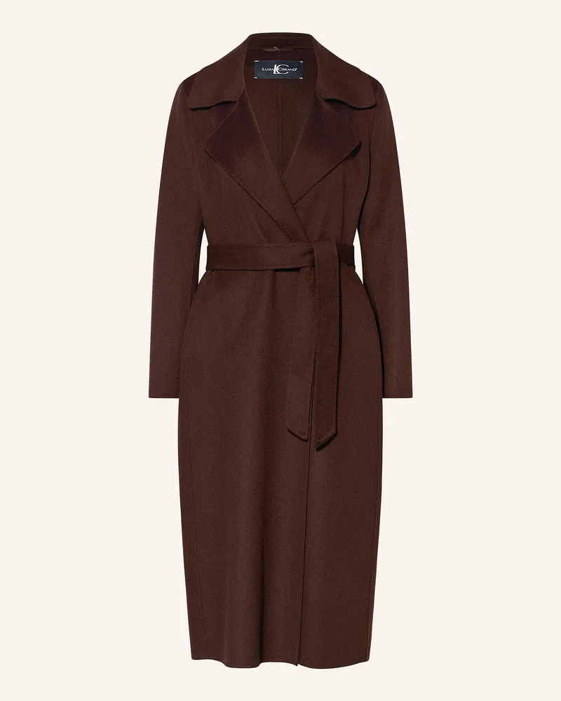 Luisa Cerano Wollmantel Dunkelbraun