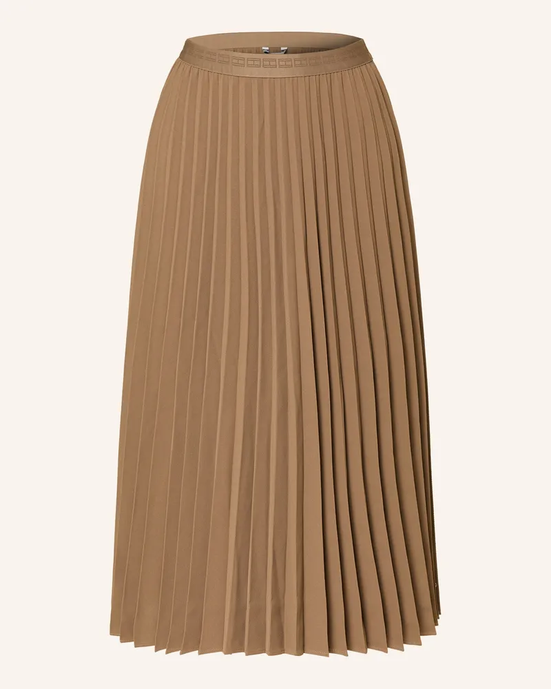 Tommy Hilfiger Faltenrock beige Braun